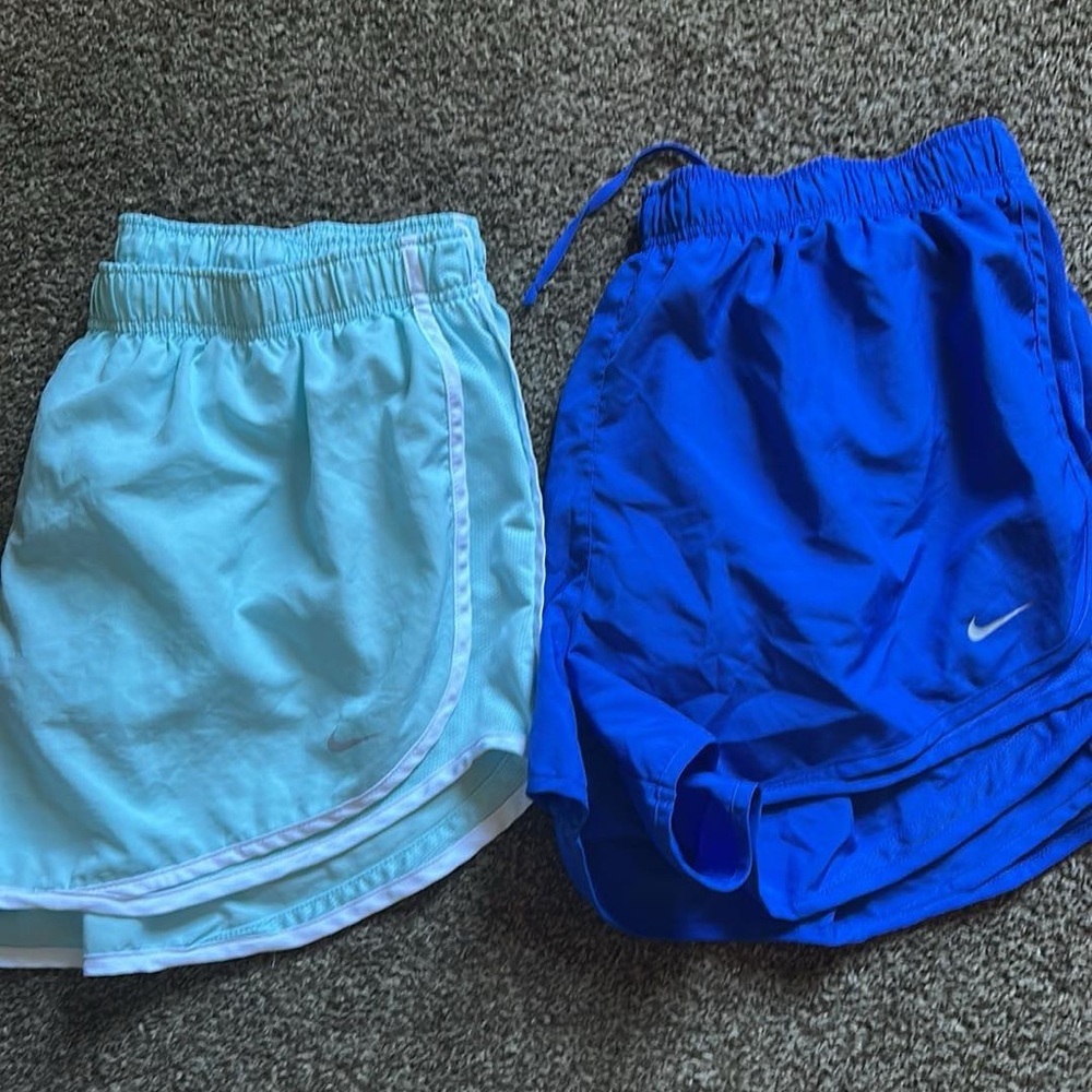Nike womens Blue Athletic Shorts